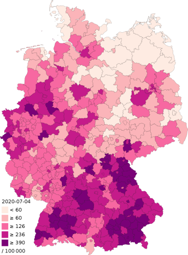 882px COVID 19 Outbreak Germany Per Capita Cases Map.svg